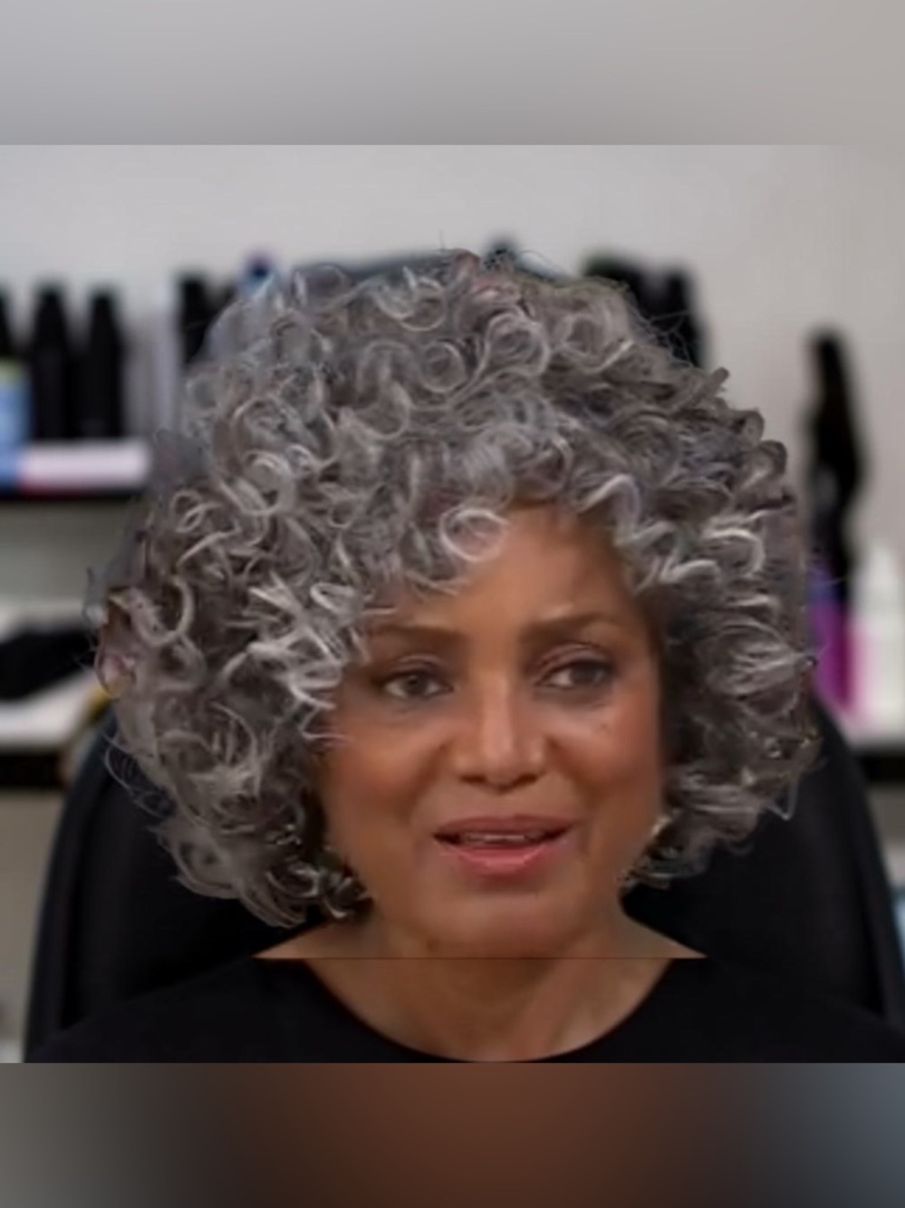 Gabor Fun and Funky Curly Dark Gray Wig Average
